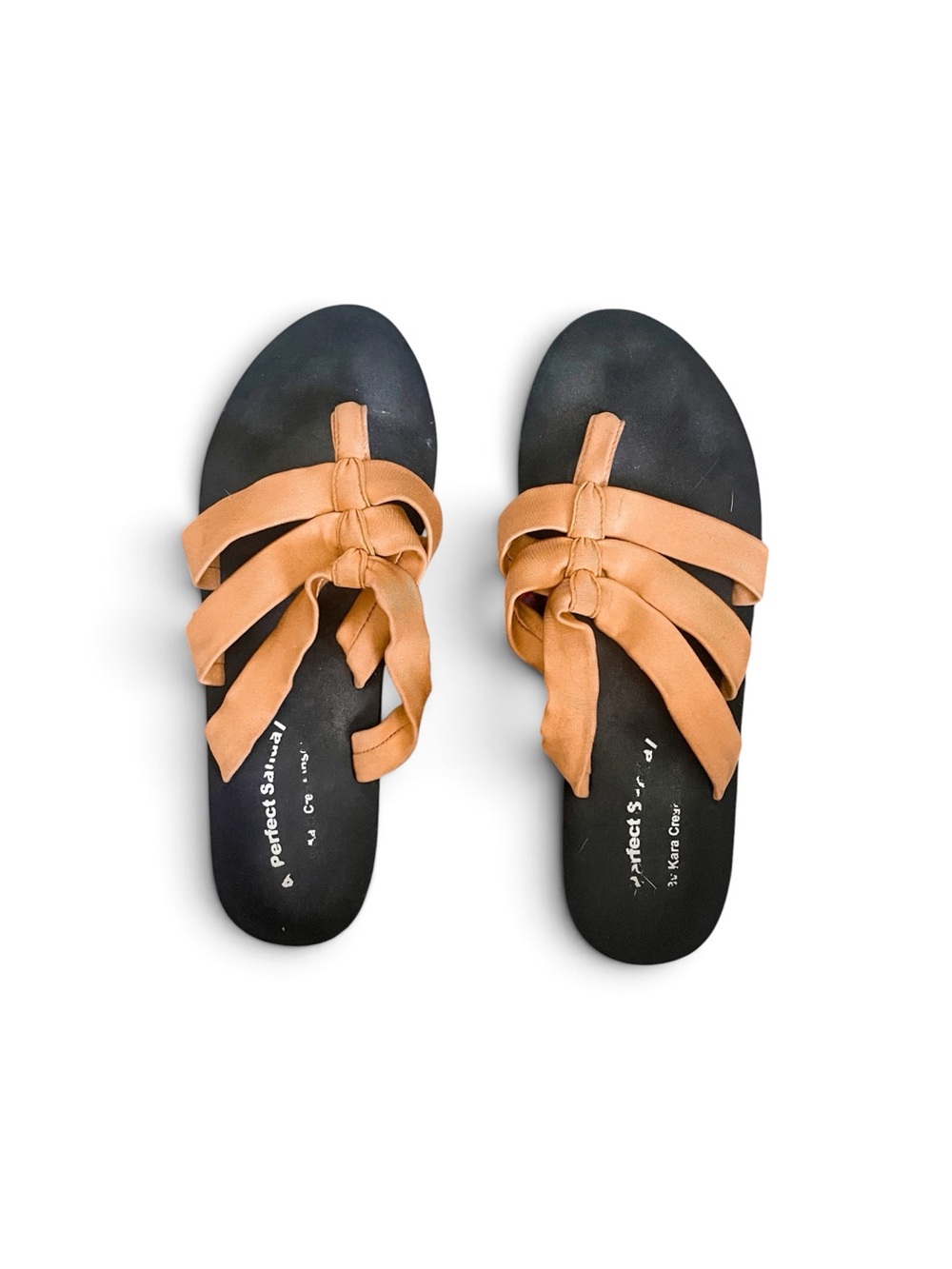 Mustard yellow Knot Slide Sandals